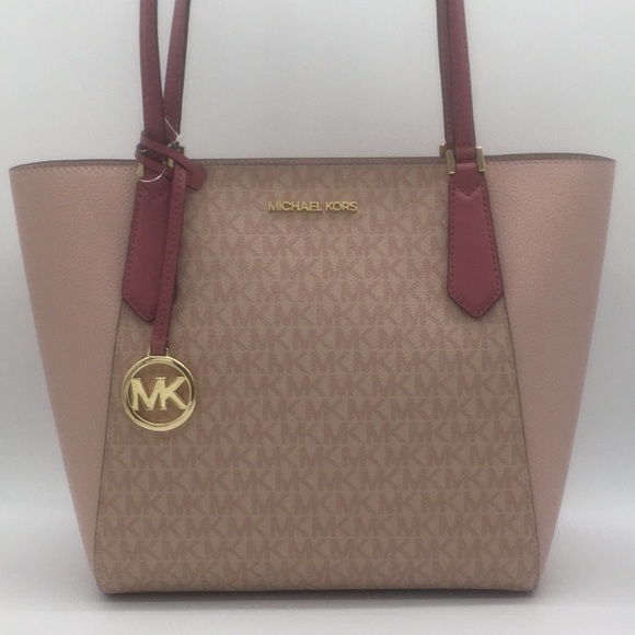 MICHAEL KORS KIMBERLY SM BONDED TOTE TULIP MULTI - Picture 2 of 10